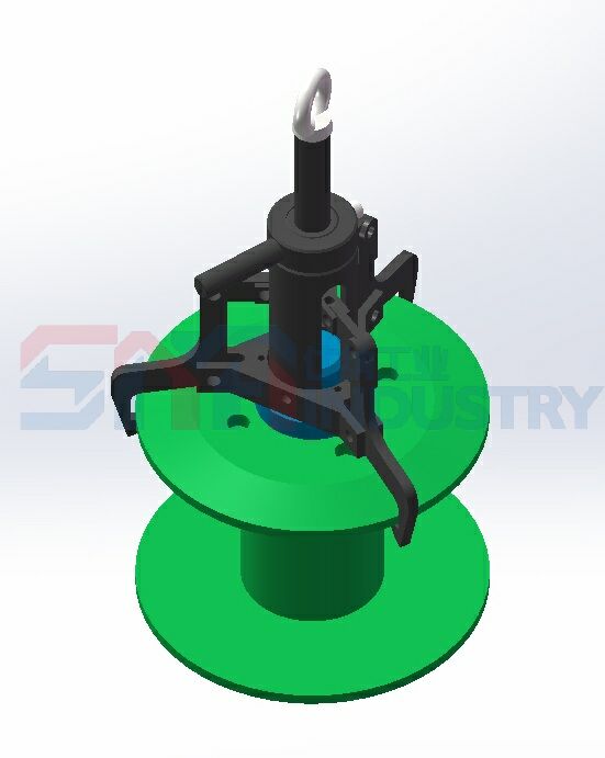 無(wú)動(dòng)力三抓抓取夾具